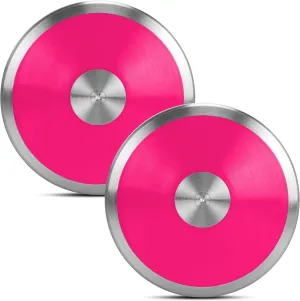 1 kg Sports Training Discus 2 Pcs for Girls Boys School Track and Field, 1kg Nylon Discus with Steel Rim and Center, Men Women Discuses Outdoor Practice Throwing