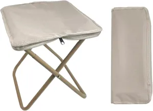 1 Pack Portable Stool,Fishing Stool, Foldable Camping Stool, Multifunctional Stools, Zip Handbag Packed Stool Convenient for Travel/Hike/Wait in Line