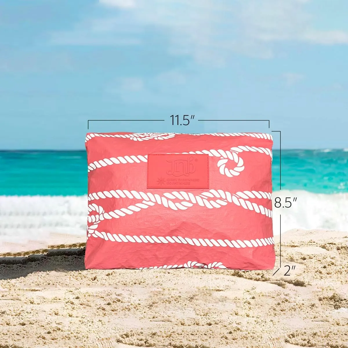 100% Coated Tyvek Material, Beach Pouch, Waterproof Pouch for Beach, Makeup Pouch, Wet Dry Bag,Clutch