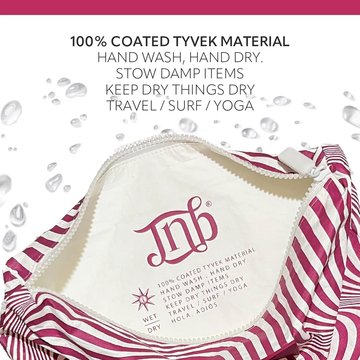 100% Coated Tyvek Material, Beach Pouch, Waterproof Pouch for Beach, Makeup Pouch, Wet Dry Bag,Clutch
