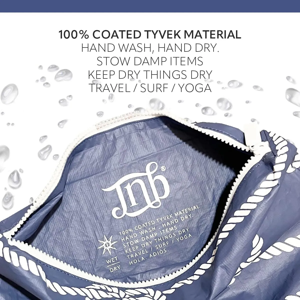 100% Coated Tyvek Material, Beach Pouch, Waterproof Pouch for Beach, Makeup Pouch, Wet Dry Bag,Clutch