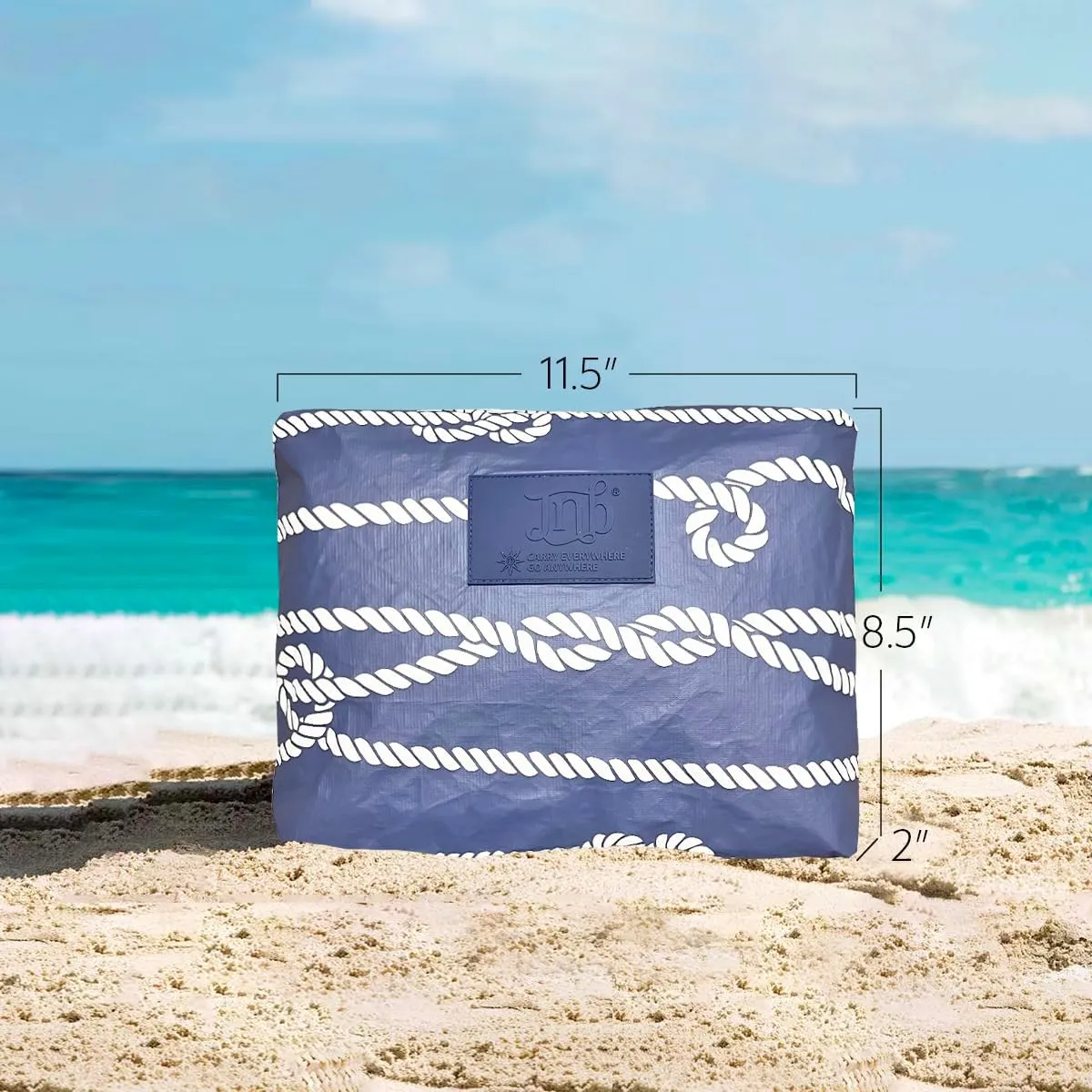 100% Coated Tyvek Material, Beach Pouch, Waterproof Pouch for Beach, Makeup Pouch, Wet Dry Bag,Clutch