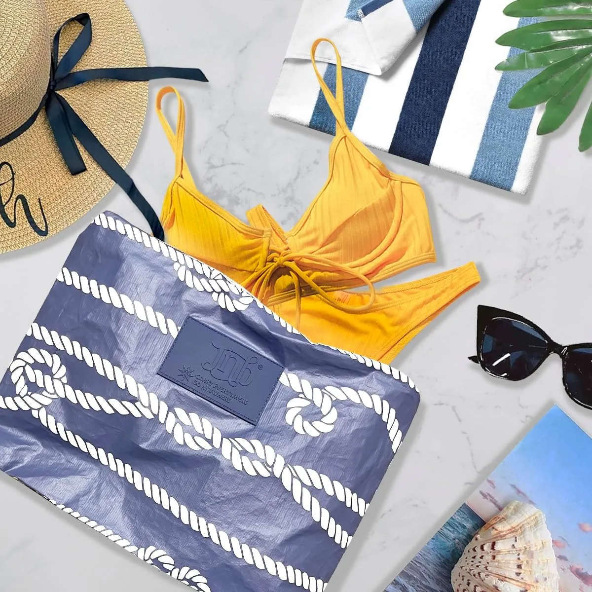100% Coated Tyvek Material, Beach Pouch, Waterproof Pouch for Beach, Makeup Pouch, Wet Dry Bag,Clutch