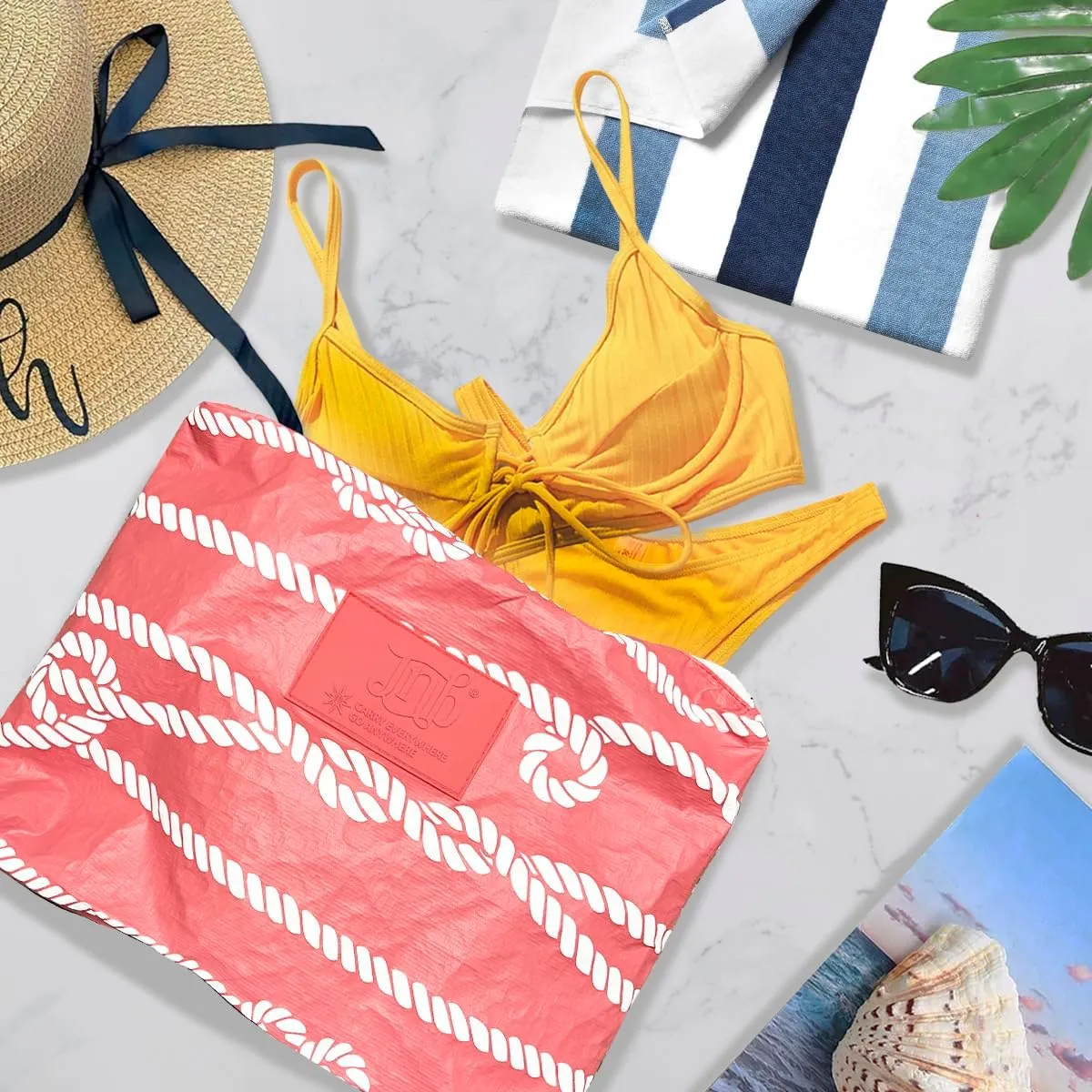 100% Coated Tyvek Material, Beach Pouch, Waterproof Pouch for Beach, Makeup Pouch, Wet Dry Bag,Clutch