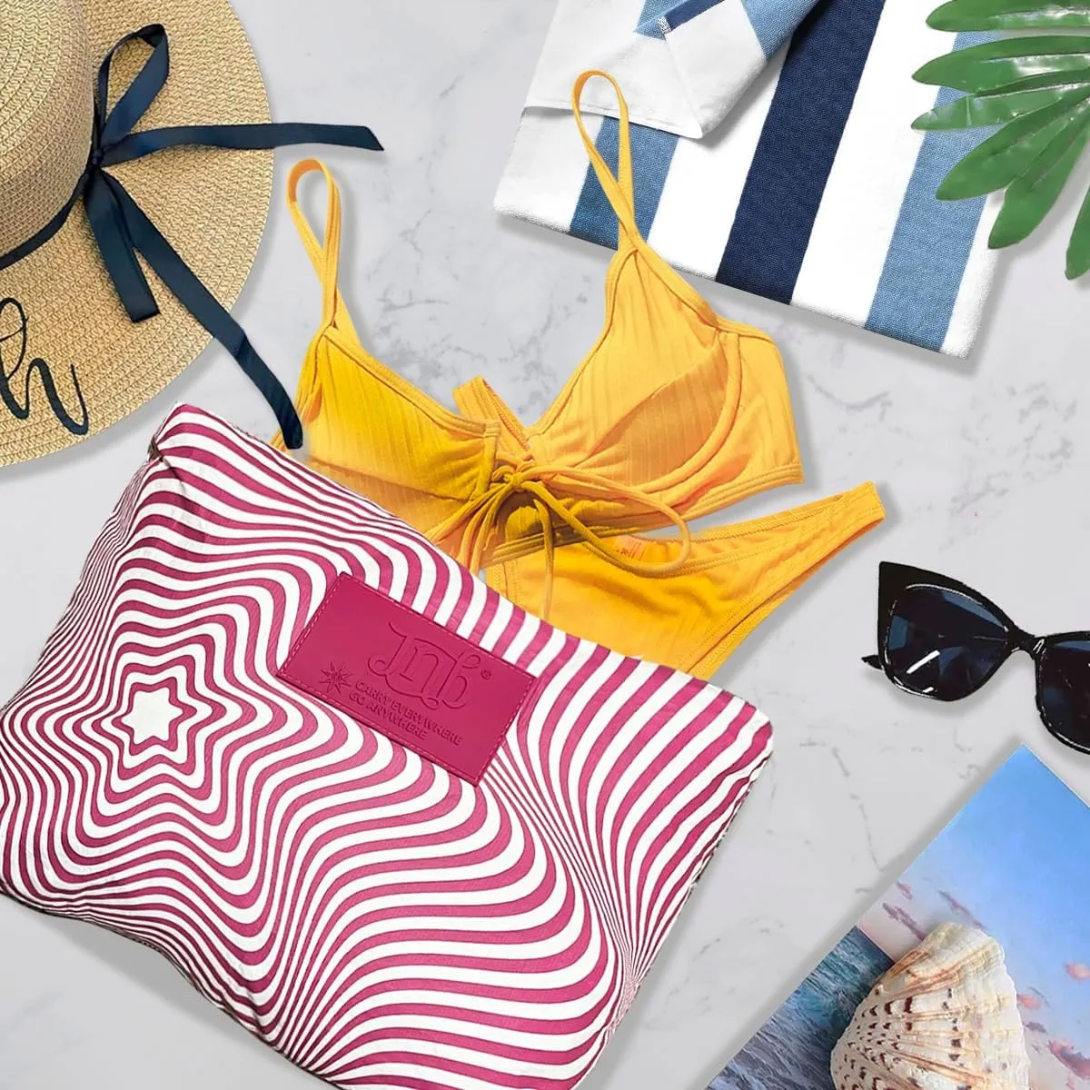 100% Coated Tyvek Material, Beach Pouch, Waterproof Pouch for Beach, Makeup Pouch, Wet Dry Bag,Clutch