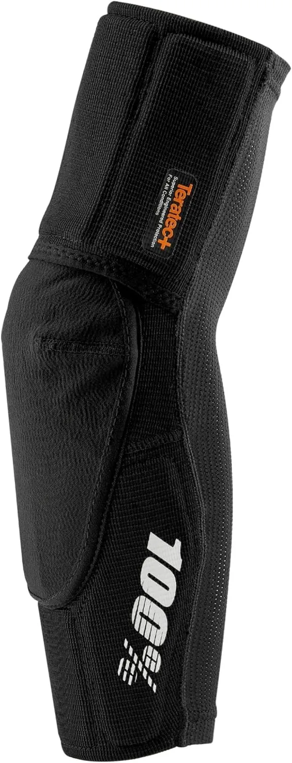 100% Teratec Mountain Biking Elbow Pad - MTB & BMX Protection - Ultralight Nylon Slip On Sleeve with Built in Padding