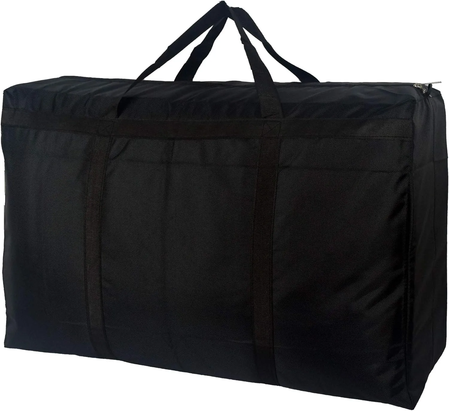 100L Extra Large Storage Bags, Sturdy Foldable Moving Tote Bag, Under Bed Storage, Travel Cargo Duffel Jumbo Bag for Clothes, Comforters, Blankets, Pillows, Ornaments (Black)