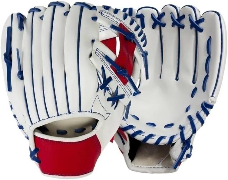 10/12IN Pro Baseball Glove Infield Outfield Youth to Adult Sizing Soft T Ball Training Glove Premium Leather Catch Mitt Options Durable Game Ready Baseball Accessories