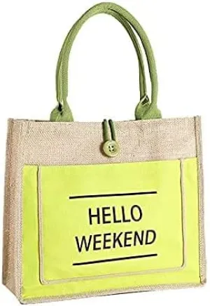 125 Jute Tote for Women, Lined Burlap Shoulder Tote Bags for Wedding Favors, Reusable Grocery Shopping Bag with Handle