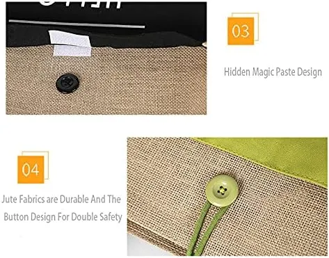 125 Jute Tote for Women, Lined Burlap Shoulder Tote Bags for Wedding Favors, Reusable Grocery Shopping Bag with Handle