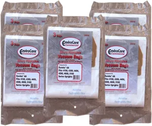 15 Eureka Commercial Vacuum Cleaner Allergy Micro Lined Upright Style AA Bags, Victory Series, Sanitaire, Powerline, Self-Propelled, Canada Vacuum Cleaners, 58623, 58236A-12, 54926A-10, 67702
