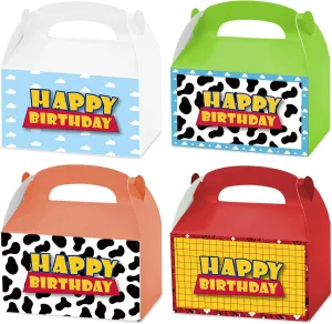 16PCS Story Party Favors Goodie Bags Birthday Decorations Candy Animal Treat Bags