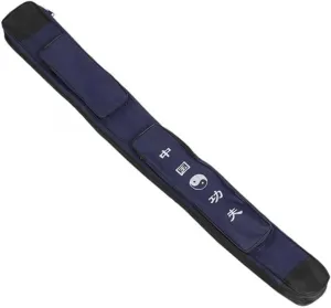 1pc Sword Protective Cover Thickened Canvas Bag Durable Rainproof Sword Storage for Martial Arts Lightweight Breathable Design Blue Color