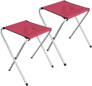 2 Packs Lightweight Camping Portable Folding Stool, Outdoor Camping Chairs, for Adults Fishing Hiking Picnic BBQ Beach Garden Backyard, Hold Up to 176lb
