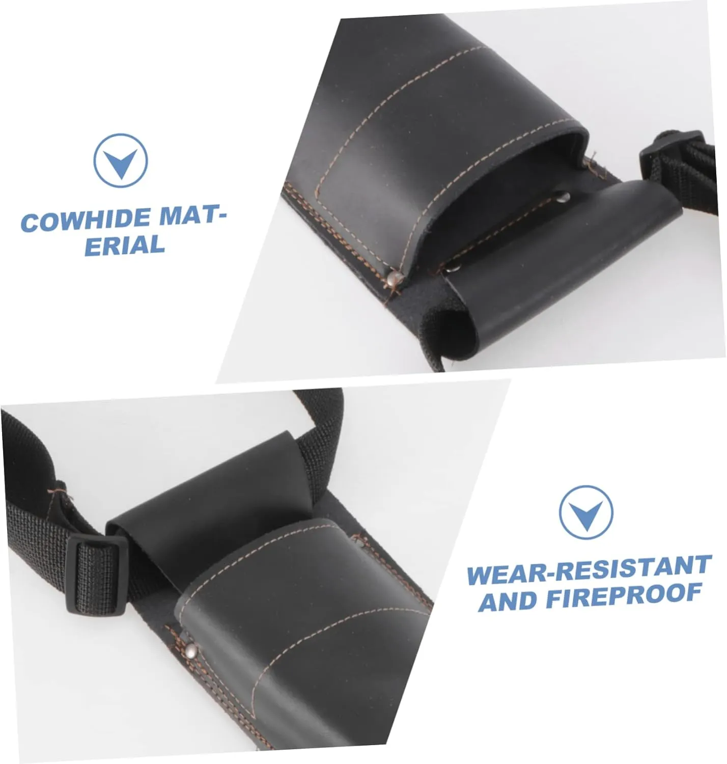 2 Pcs Welding Rod Package Storage Container Machine Battery Wrenches Oven Welding Accessories Welding Holder Welding Rod Organizers Spool Magnet Cowhide Black