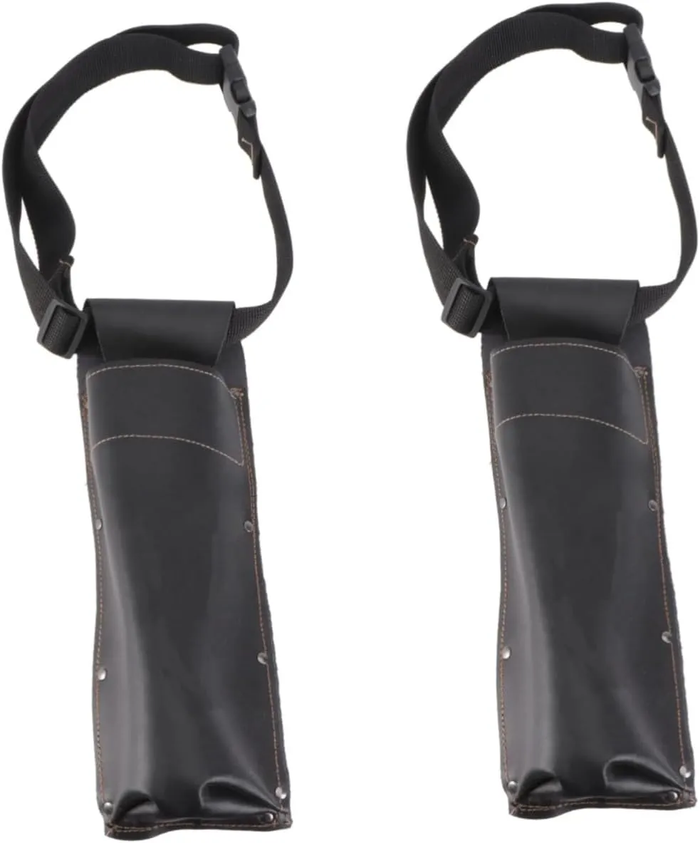 2 Pcs Welding Rod Package Storage Container Machine Battery Wrenches Oven Welding Accessories Welding Holder Welding Rod Organizers Spool Magnet Cowhide Black