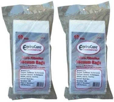 20 ProTeam 103191 Vacuum Cleaner Bags Model Everest Backpack Li'l Hummer 103218, 103219, 103244
