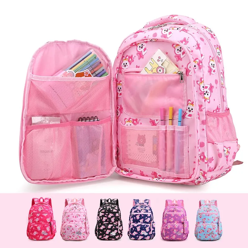 2019 Girl Student School Bags Children Bagpack Cute College Schoolbags Cartoon Large Backpack For Teenage Girls mochila infantil