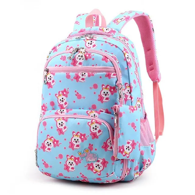 2019 Girl Student School Bags Children Bagpack Cute College Schoolbags Cartoon Large Backpack For Teenage Girls mochila infantil