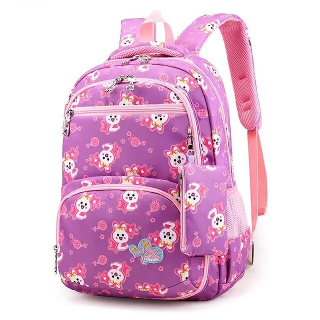 2019 Girl Student School Bags Children Bagpack Cute College Schoolbags Cartoon Large Backpack For Teenage Girls mochila infantil