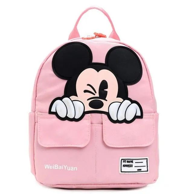 2019 New Mickey School Bag Minnie for Boys Girls baby Bag Children Backpack Kindergarten Backpack kid School Bags Satchel