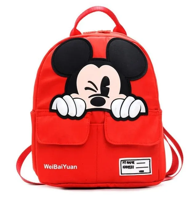 2019 New Mickey School Bag Minnie for Boys Girls baby Bag Children Backpack Kindergarten Backpack kid School Bags Satchel