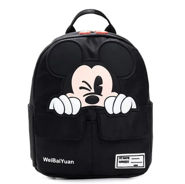2019 New Mickey School Bag Minnie for Boys Girls baby Bag Children Backpack Kindergarten Backpack kid School Bags Satchel