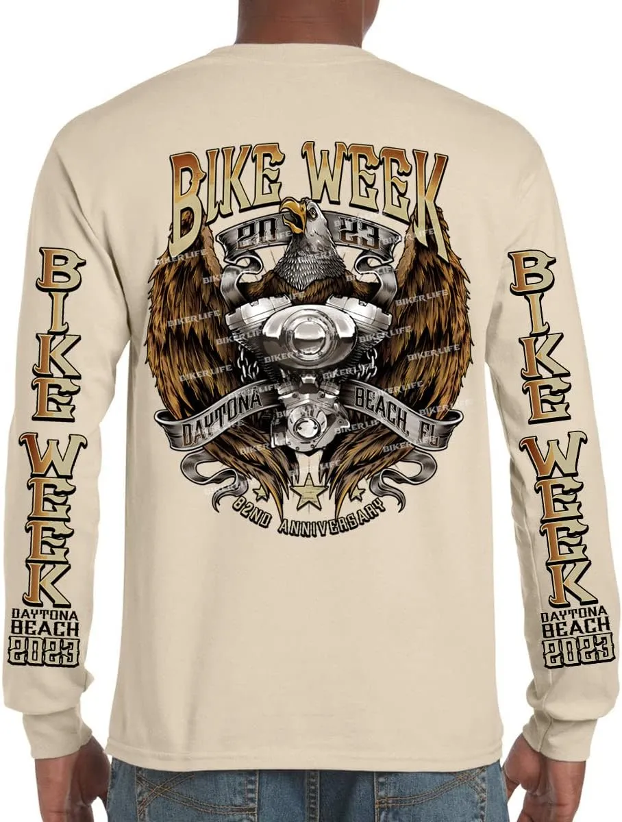 2023 Bike Week Daytona Beach Flying V Twin Eagle Long Sleeve