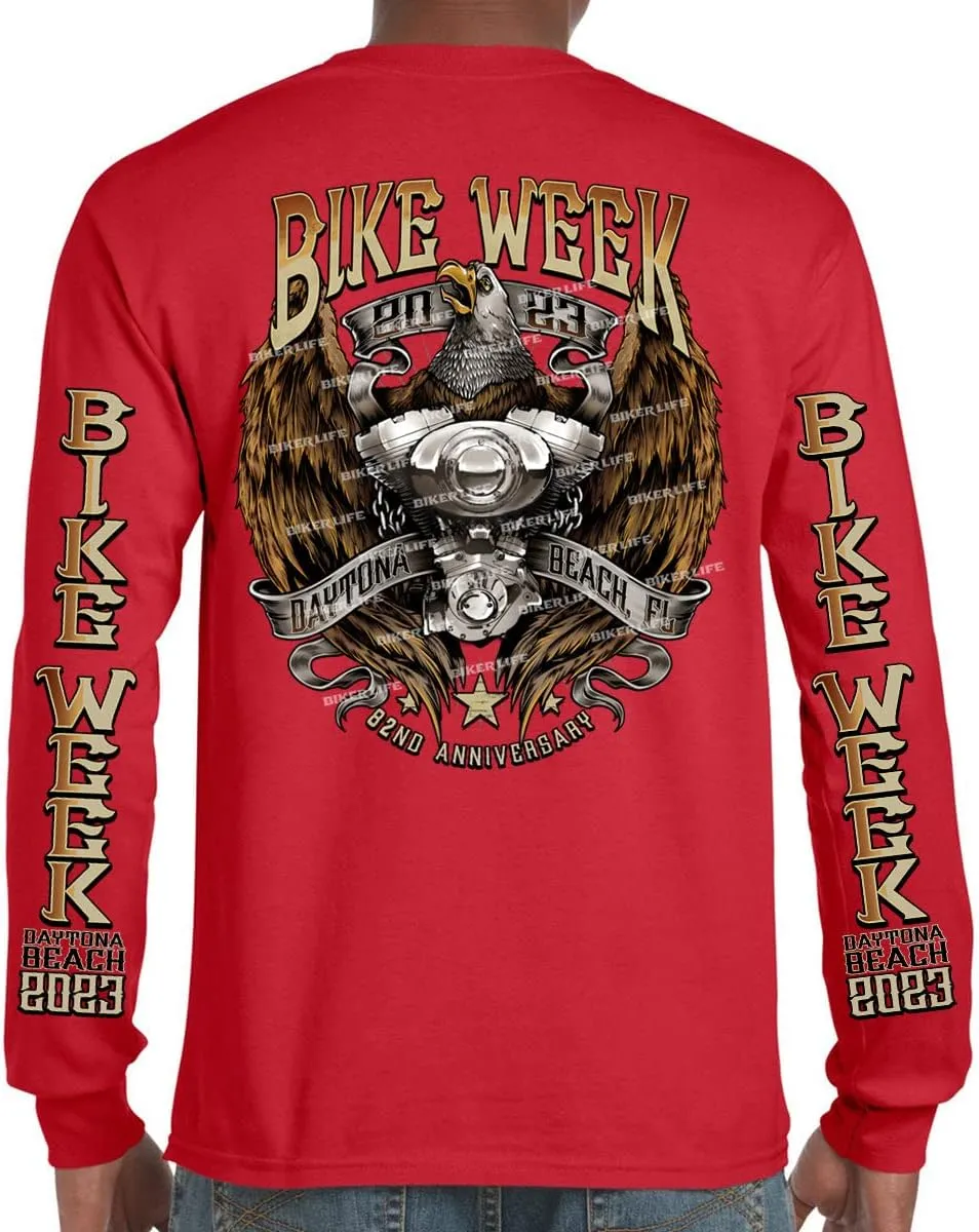 2023 Bike Week Daytona Beach Flying V Twin Eagle Long Sleeve