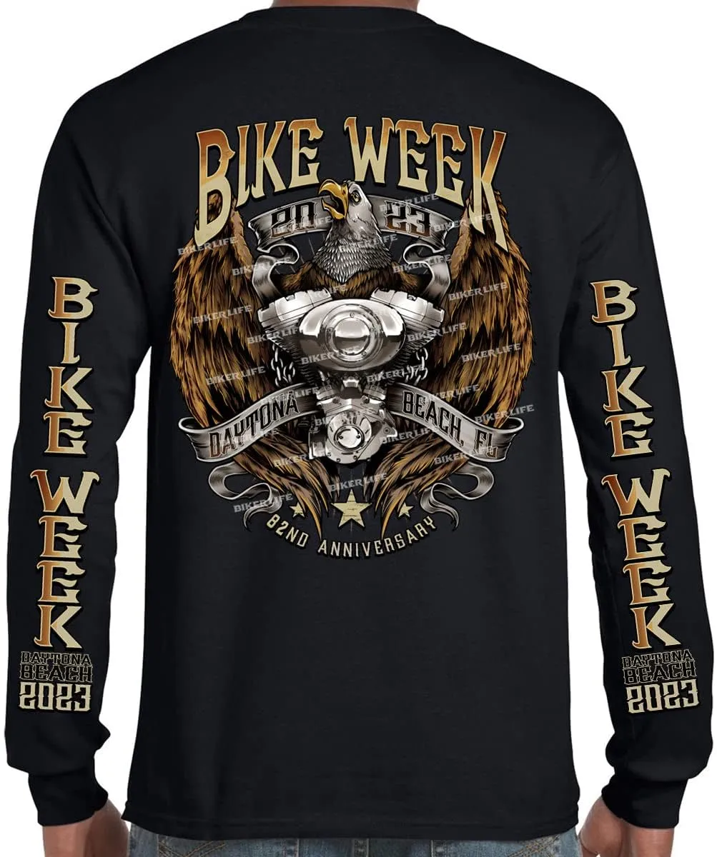 2023 Bike Week Daytona Beach Flying V Twin Eagle Long Sleeve