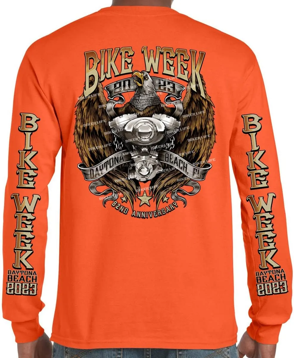 2023 Bike Week Daytona Beach Flying V Twin Eagle Long Sleeve