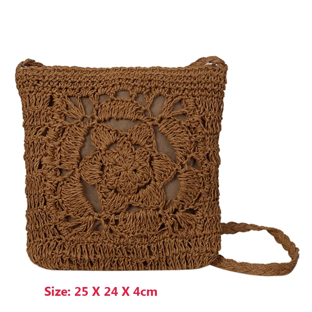 2024 Summer Straw Bags For Women Handmade Tassel Beach Bags Raffia Rattan Woven Handbags Female Vacation Crossbody Bags Clutch
