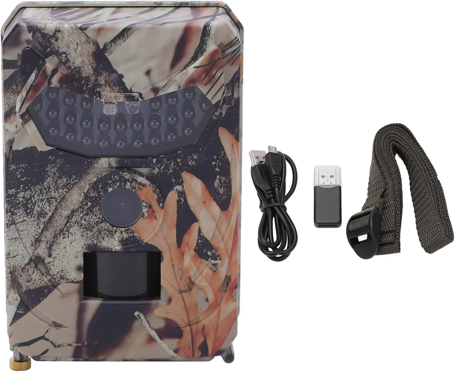 20MP Picture 1080P Video FHD Infrared Camera IP56 Trail Camera for Outdoor 0.8s Photo Time 15m PIR Distance, Support 32GB Memory with 4 AA Battery or DC 5V Power Supply