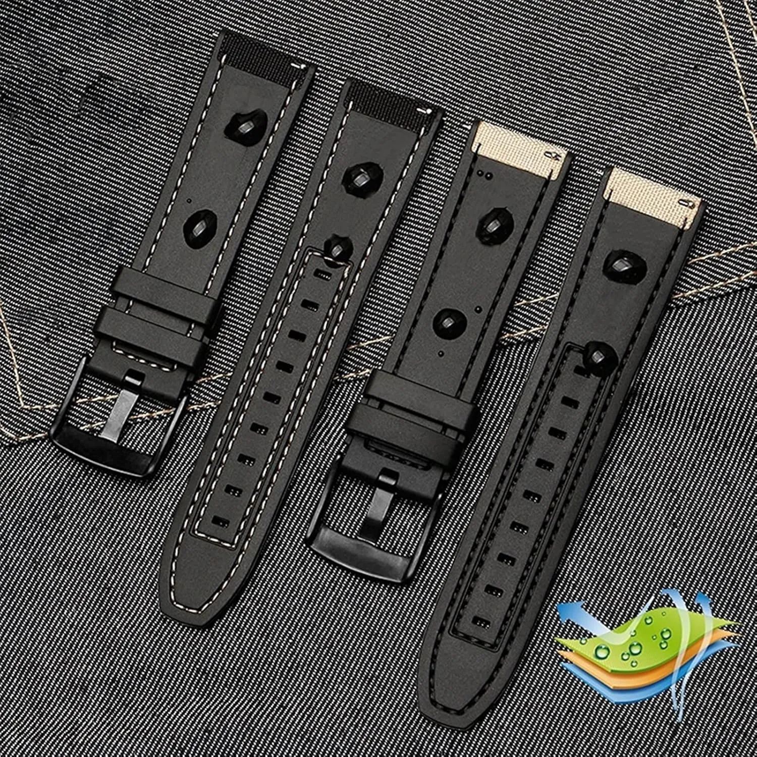 22mm Canvas Rubber Watch Strap Men Wrist Band Bracelet For Tissot Series Soft Watchbands