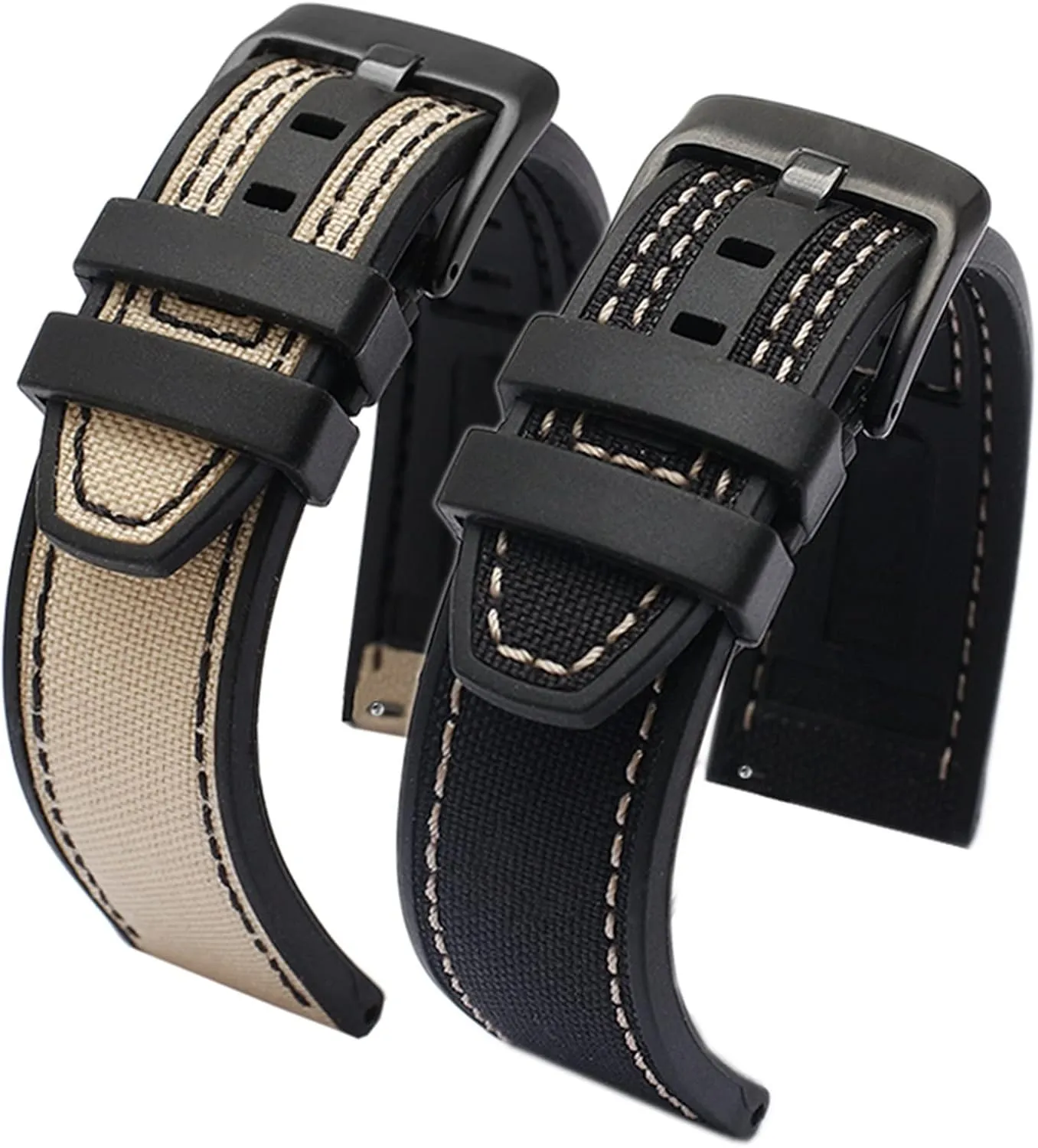 22mm Canvas Rubber Watch Strap Men Wrist Band Bracelet For Tissot Series Soft Watchbands