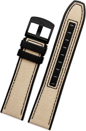 22mm Canvas Rubber Watch Strap Men Wrist Band Bracelet For Tissot Series Soft Watchbands