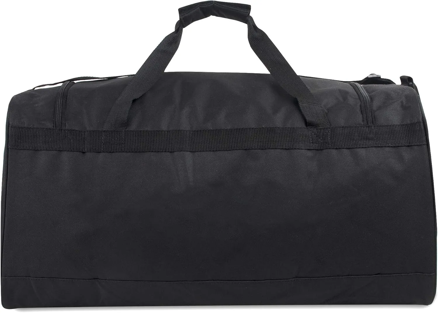 (24 Pack) Bulk 55 Liter, 24 Inch Lightweight Canvas Duffle Bags for Men & Women For Travel, Sports, Homeless Bulk (All Black Pack)