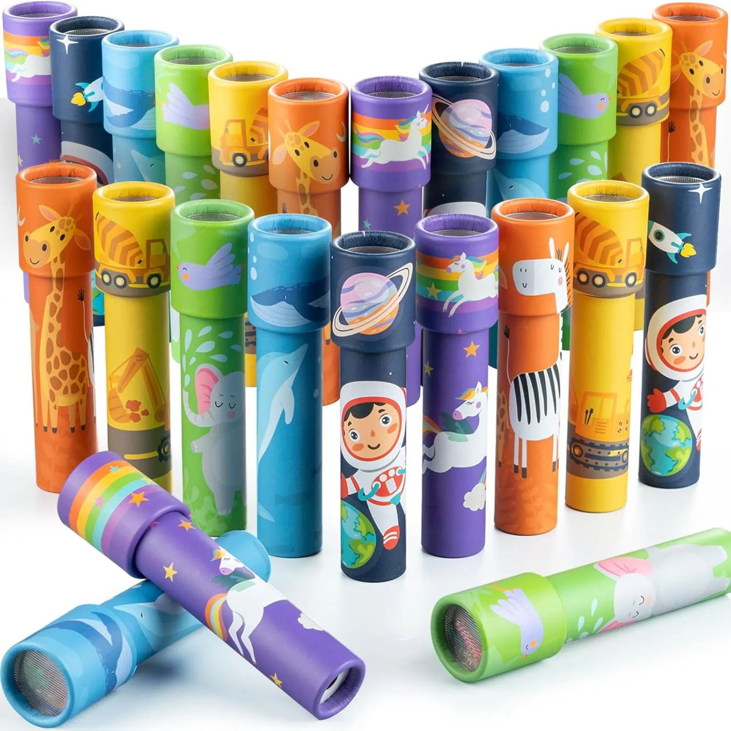 24PCS Classic Kaleidoscope - Return Gifts for Kids Birthday, Retro Educational Kaleidoscopes Toy, Party Favor, Gift Bag Filler, School Carnival Prize and Stocking Fillers