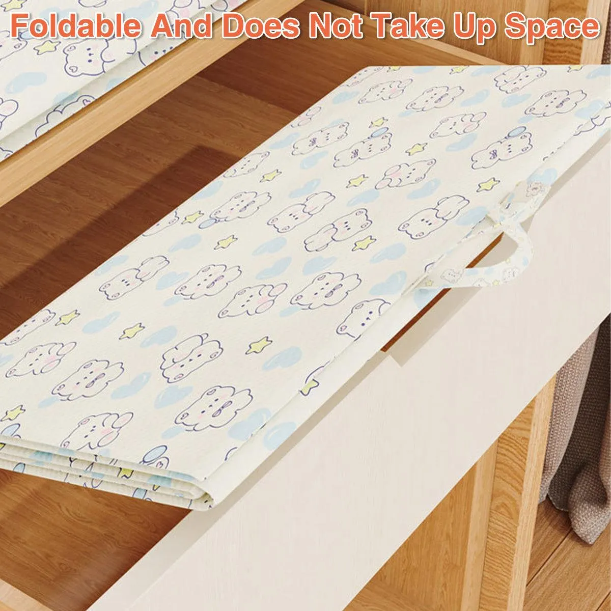 2pcs Foldable Clothes Storage Bag Blanket Organizer Travel Duffel Tote Gym Bag