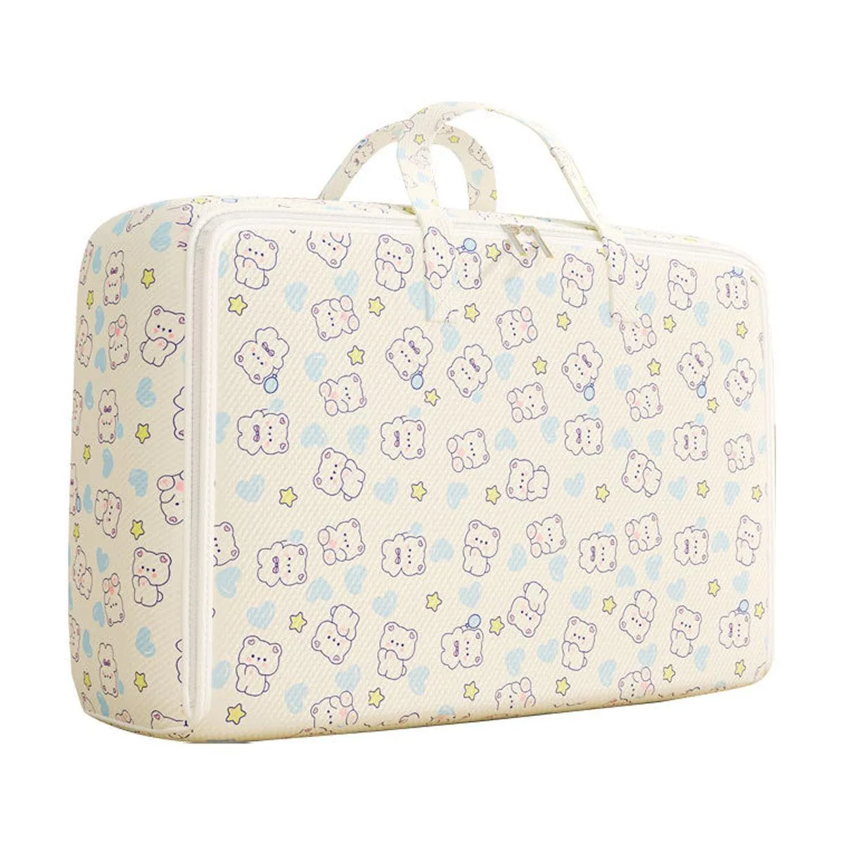 2pcs Foldable Clothes Storage Bag Blanket Organizer Travel Duffel Tote Gym Bag