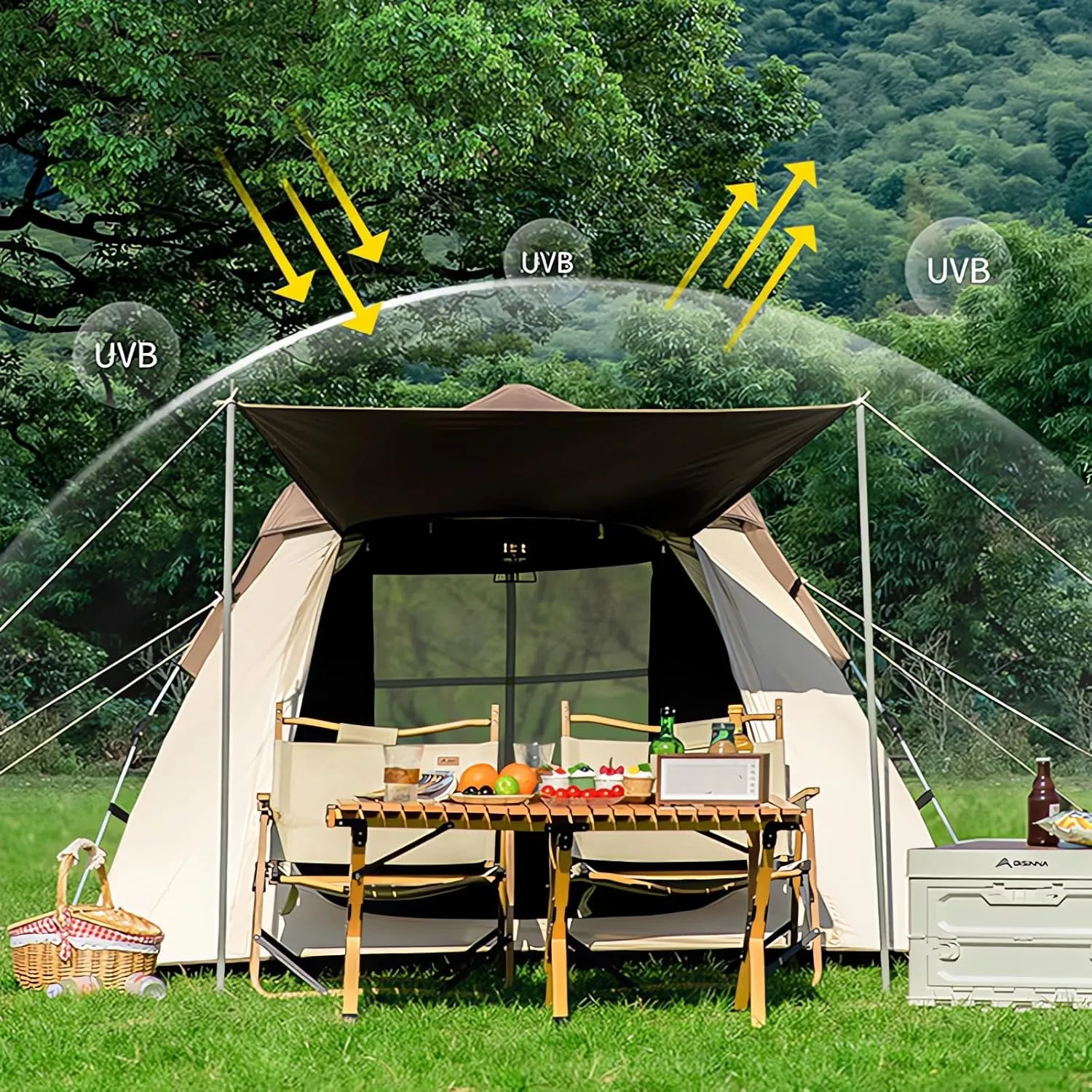 3 Person Tent Family Tents for Camping Instant Pop Up Tents for Camping 3 Second Tent Caseta De Camping Reactive Outdoor Tent