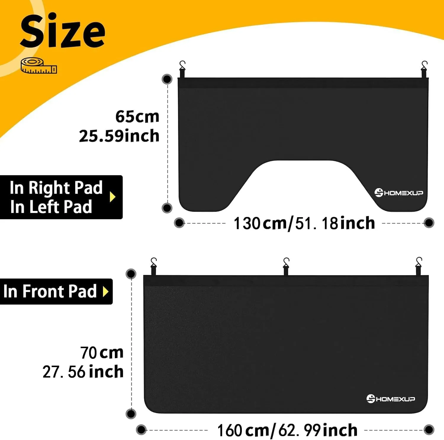 3-Piece Magnetic Fender Covers for Mechanics - 25 Strong Magnets & 7 Hooks - Dual-Layer Car Fender Protector Mats, Waterproof, Universal Fit for Sedans,SUV,Station Wagons with Storage Bag（Size XL）