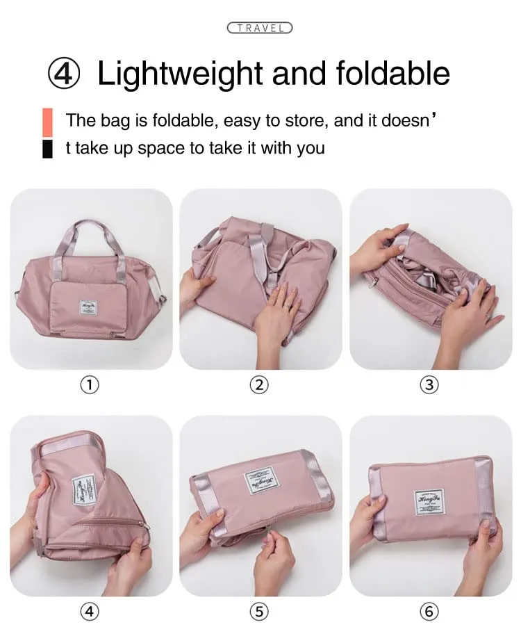 3792 Foldable Polyester Travel Duffel Bag