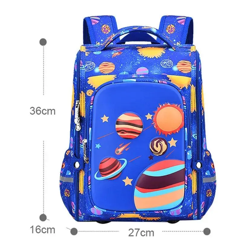 3D fighter jet printed boy backpack Integrated opening big capacity children school bags 2 sizes schoolbag suitable for ages 1-6