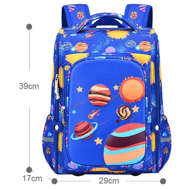 3D fighter jet printed boy backpack Integrated opening big capacity children school bags 2 sizes schoolbag suitable for ages 1-6