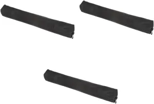 3pcs Black Flute Carry Bag Water-resistant Musical Bag Oxford Fabric Mini Saxophone Storage Case Foldable Travel Flute