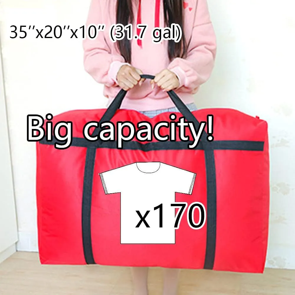 3pcs Extra Large 31.7 gal Heavy duty Storage Bags with Strong Handle, Travel Duffel Clothes Bags for Moving, Travelling, Camping, Festival Decorations Storage, Plaid stripes camouflage