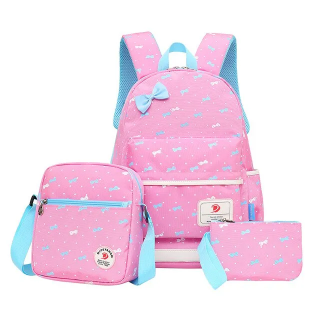 3pcs/set Fashion printing School bags
