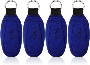 4 Pieces Bulk Throw Weight Bags Multi-Layer Outdoor Throw Weight Bags Arborist Durable Climbing Rope Bag Professional Multi Throw Bag for Tree Rock Spelunking (Blue)