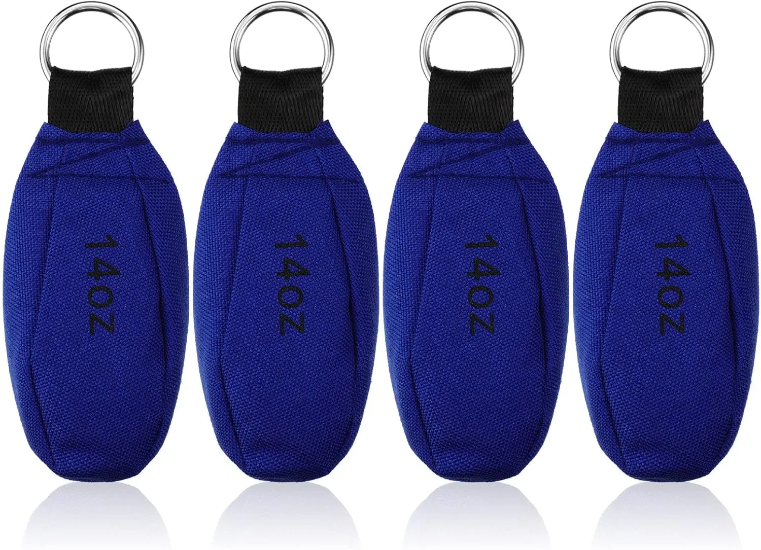 4 Pieces Bulk Throw Weight Bags Multi-Layer Outdoor Throw Weight Bags Arborist Durable Climbing Rope Bag Professional Multi Throw Bag for Tree Rock Spelunking (Blue)